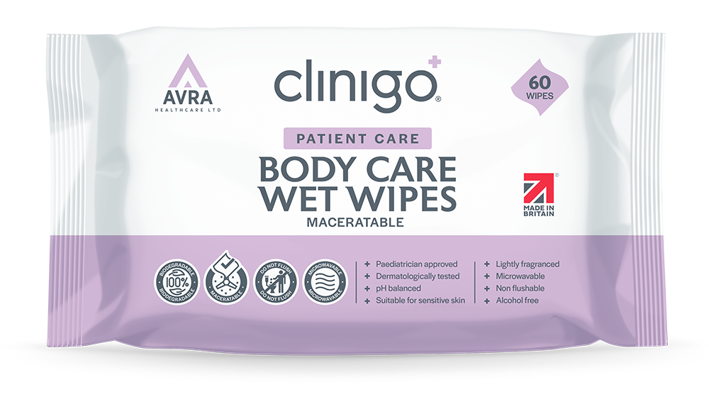 Clinigo Body Care Wet Wipes, 60 pack